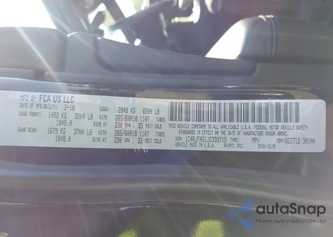 2018 Jeep Grand Cherokee Laredo E 4X4 from USA, damaged, VIN 1C4RJFAG1JC333715